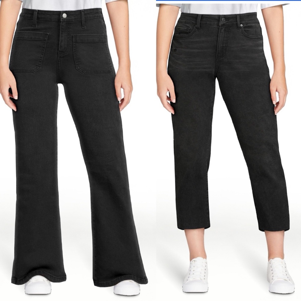 Time and Tru size 10 jeans bundle cropped and flare